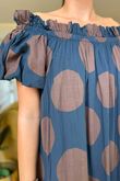 The Tallulah Midaxi Dress Spot Deep Teal